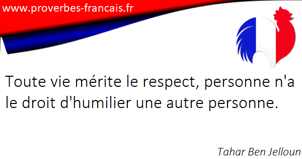 " Prénom à Féter et Ephémérides du Jour " - Page 8 Proverbe-citation-respect